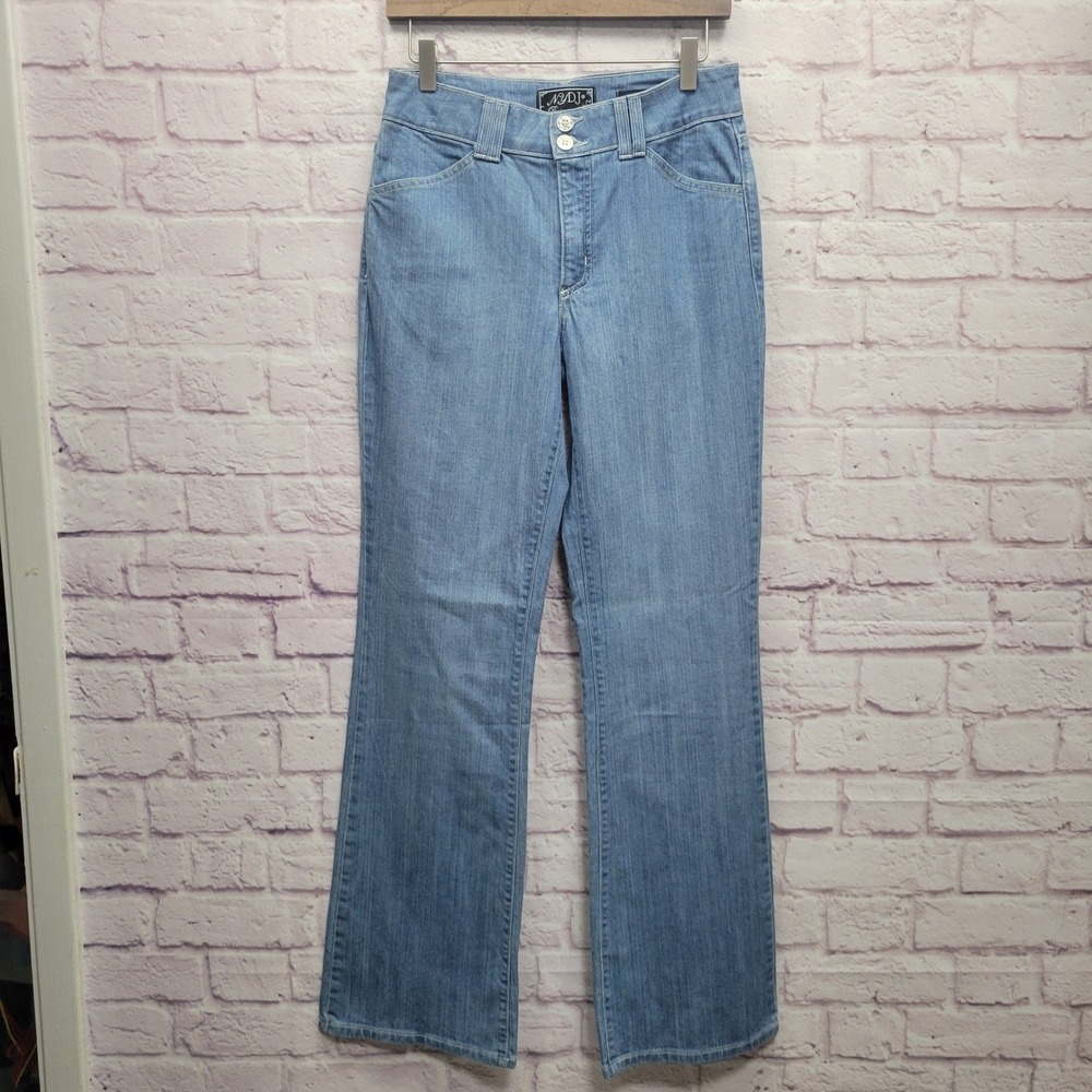 NEW NYDJ Med Rise Bootcut Jeans Size 6 Light Wash Curvy‎ Tall 30x34 Stretch